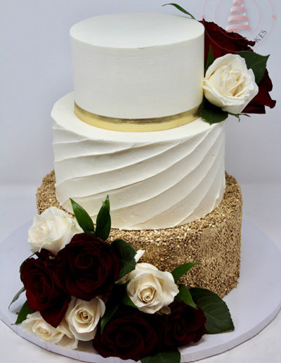 Gold Sequins & Buttercream Texture #BW101