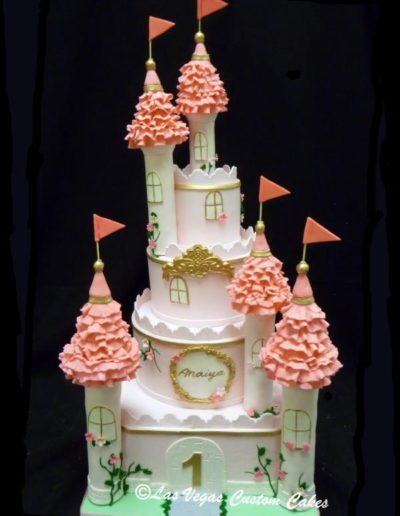 Castle for a Princess #688 by Las Vegas Custom Cakes