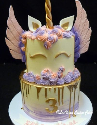 Unicorn with Wings #699 by Las Vegas Custom Cakes