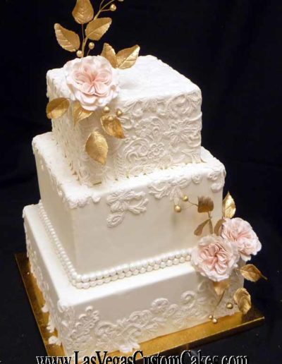 Gold and Lace Cake #430