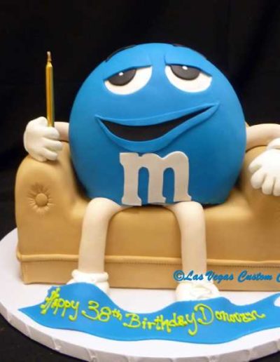 M&M On The Couch Cake #557 by Las Vegas Custom Cakes