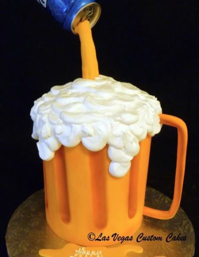 Bud Light Into A Mug #658 by Las Vegas Custom Cakes
