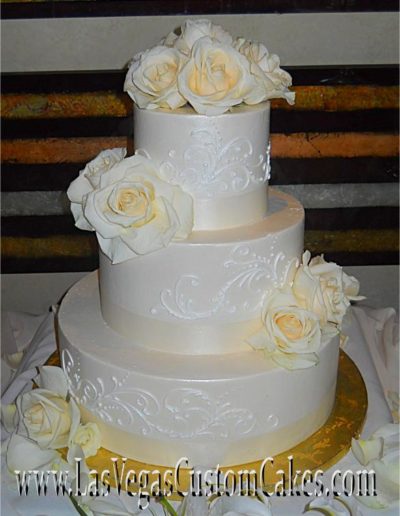 All Ivory Buttercreme Cake #251