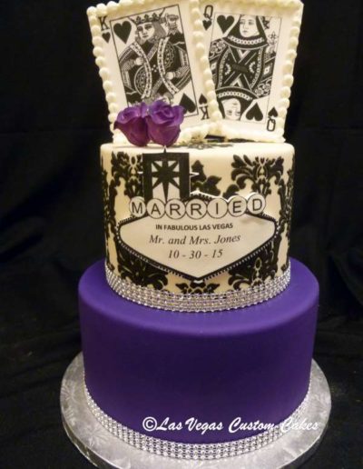 Vegas King and Queen Cake #542