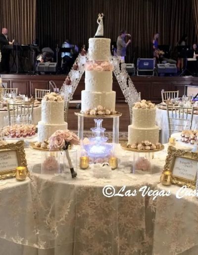 Christina's Dessert Table #670 by Las Vegas Custom Cakes